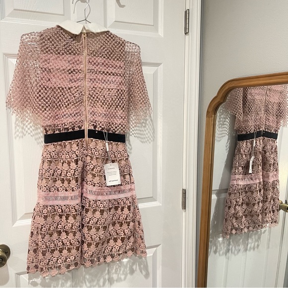 SELF-PORTRAIT Floral Vine Cape Mini Dress - Picture 5 of 7